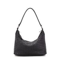fashion luxury pu leather handmade woven hobo tote handbag bag high quality women woven shoulder messenger bag for outdoor