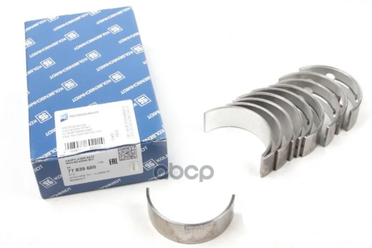 Вкладыши Коренные К-Т Renault K9k / K4m K4j KOLBENSCHMIDT арт. 77839600