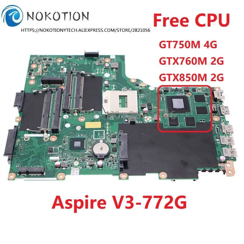 Материнская плата для ноутбука ACER Aspire V3-772G V3-772 E1-772G ...