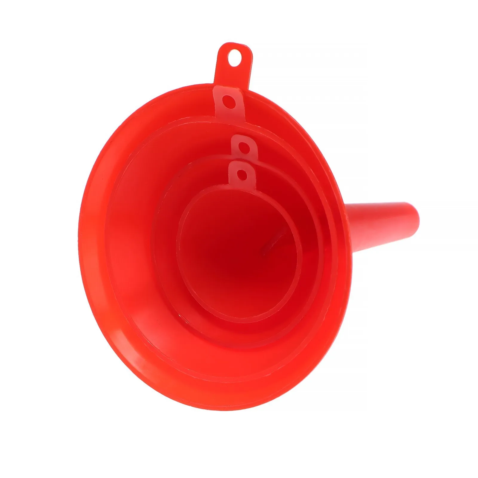 Воронки для ГСМ,красные 4 предмета, 115 мм, 95 мм, 65 мм, 50 мм