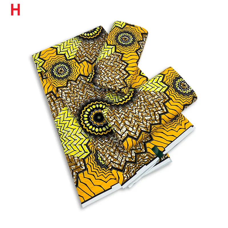 Африканские ткани с принтом лучшее качество 100% хлопок 6 ярдов оптовая продажа