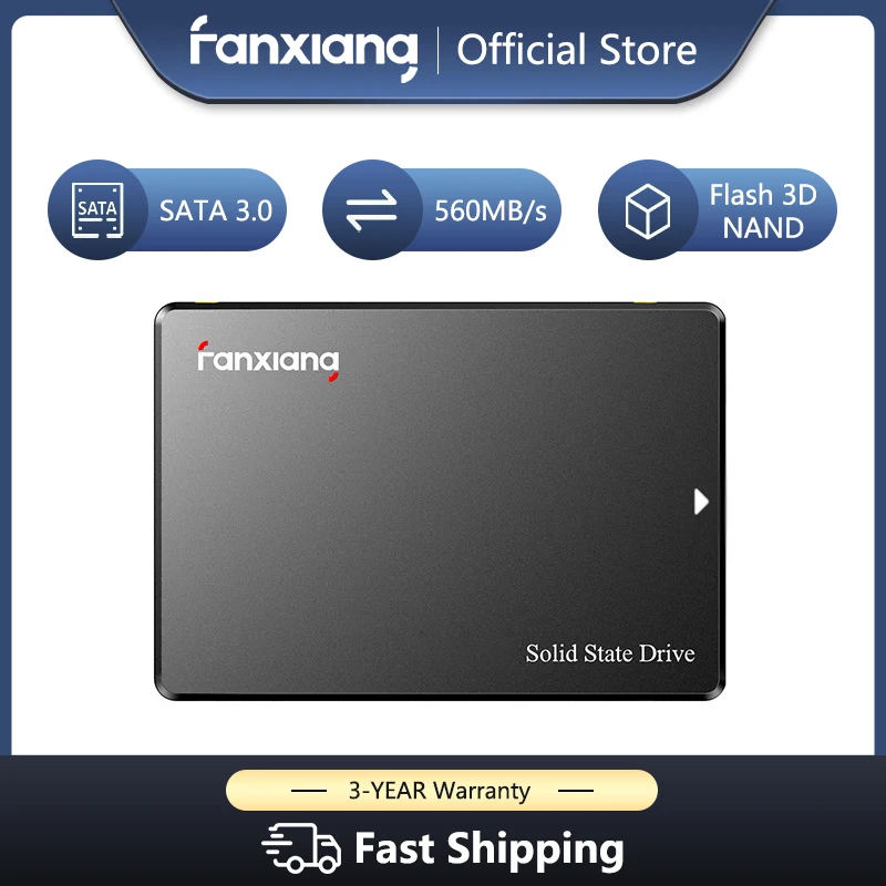 

Внутренний твердотельный накопитель FanXiang SSD120GB 240GB 480GB ТБ 2,5 Inch SSD 512GB SATA III, жесткий диск для ПК, ноутбука, настольного компьютера