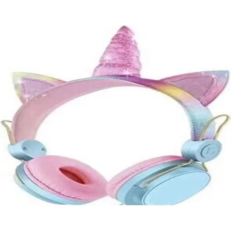 Pazariz Новое поколение беспроводных наушников Cute Unicorn Girl Wirelles Bluetooth Blue