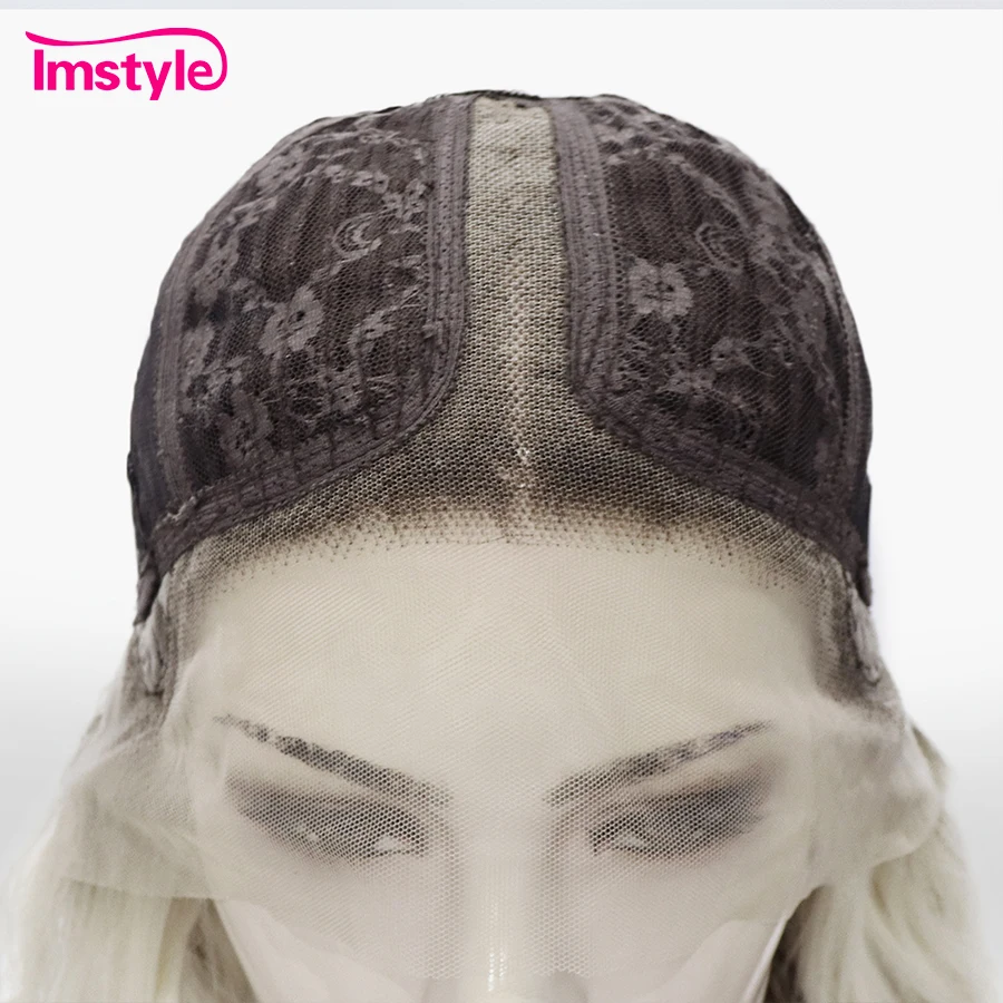 Парик Imstyle из выделяющегося коричневого синтетического кружева для женщин парик