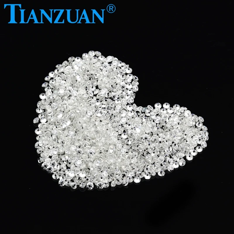 

Wholesale Loose Moissanite Stone Small Size 0.8mm to 2.9mm D/F Color White Round Brilliant Cut Loose Beads