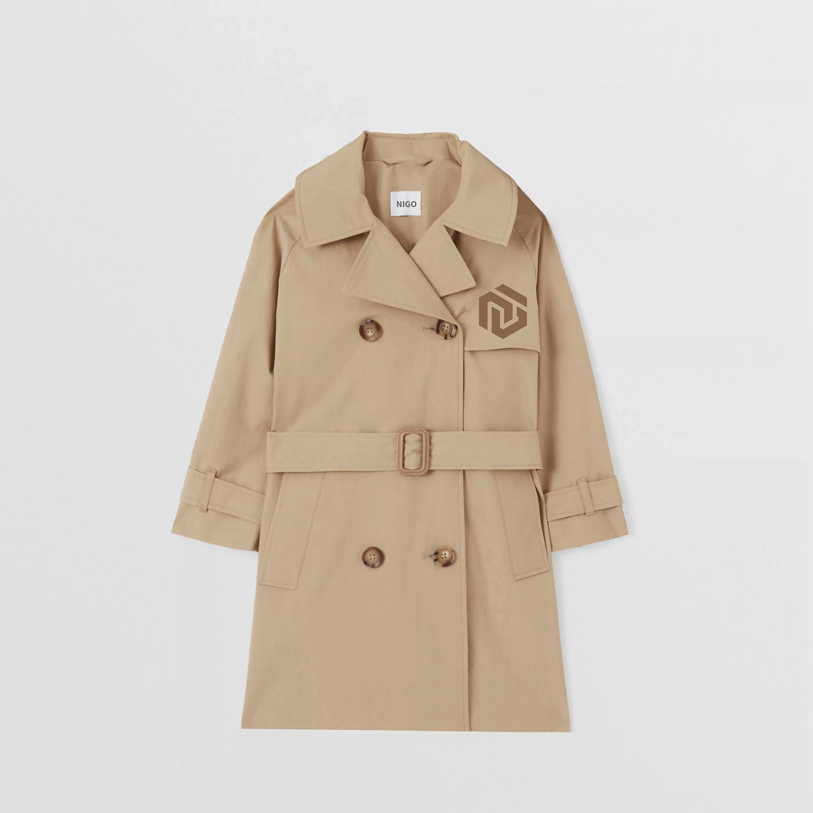 

NIGO Children's Printed Long Sleeve Trench Coat Jacket #nigo36715
