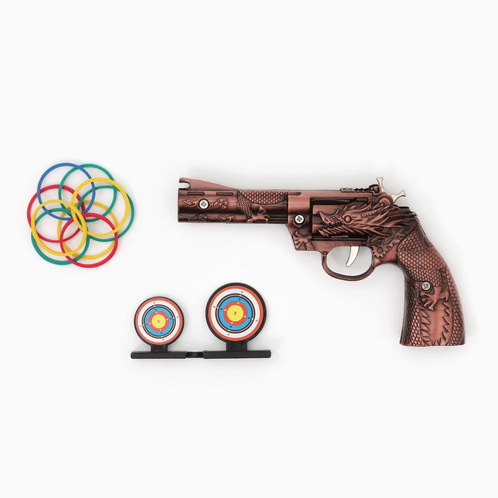 Сувенирное оружие 'Револьвер' резинкострел 15см (комплект из 5 шт)