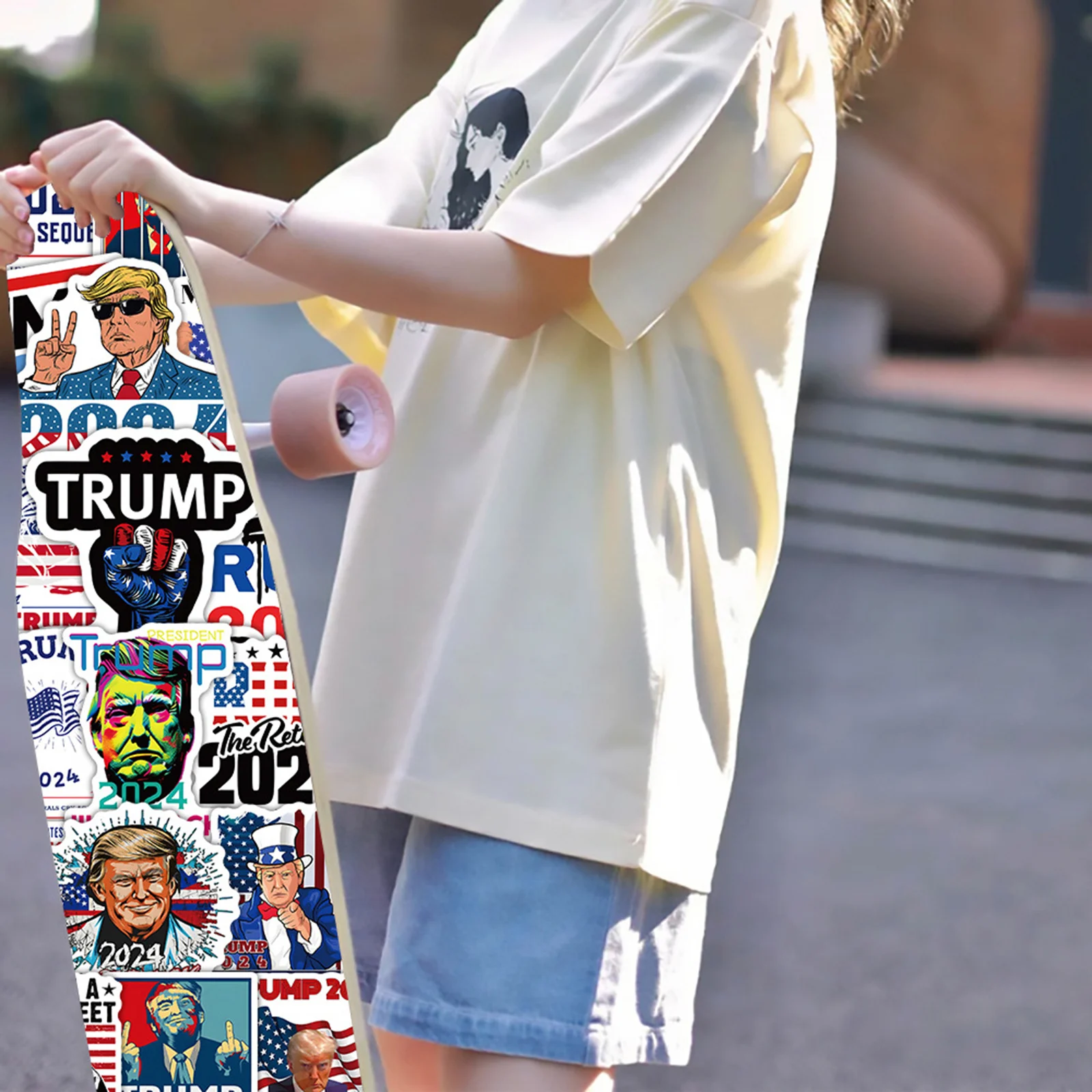 53шт Набор виниловых автомобильных наклеек Donald Trump 2024/Республиканская партия
