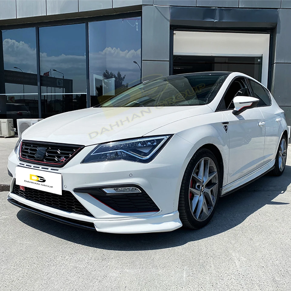 Seat Leon MK3.5 Facelift 2017 - 2020 Front Lip Splitter Blade Spoiler Wing Raw or Painted High Quality Plastic FR Cupra Kit enlarge