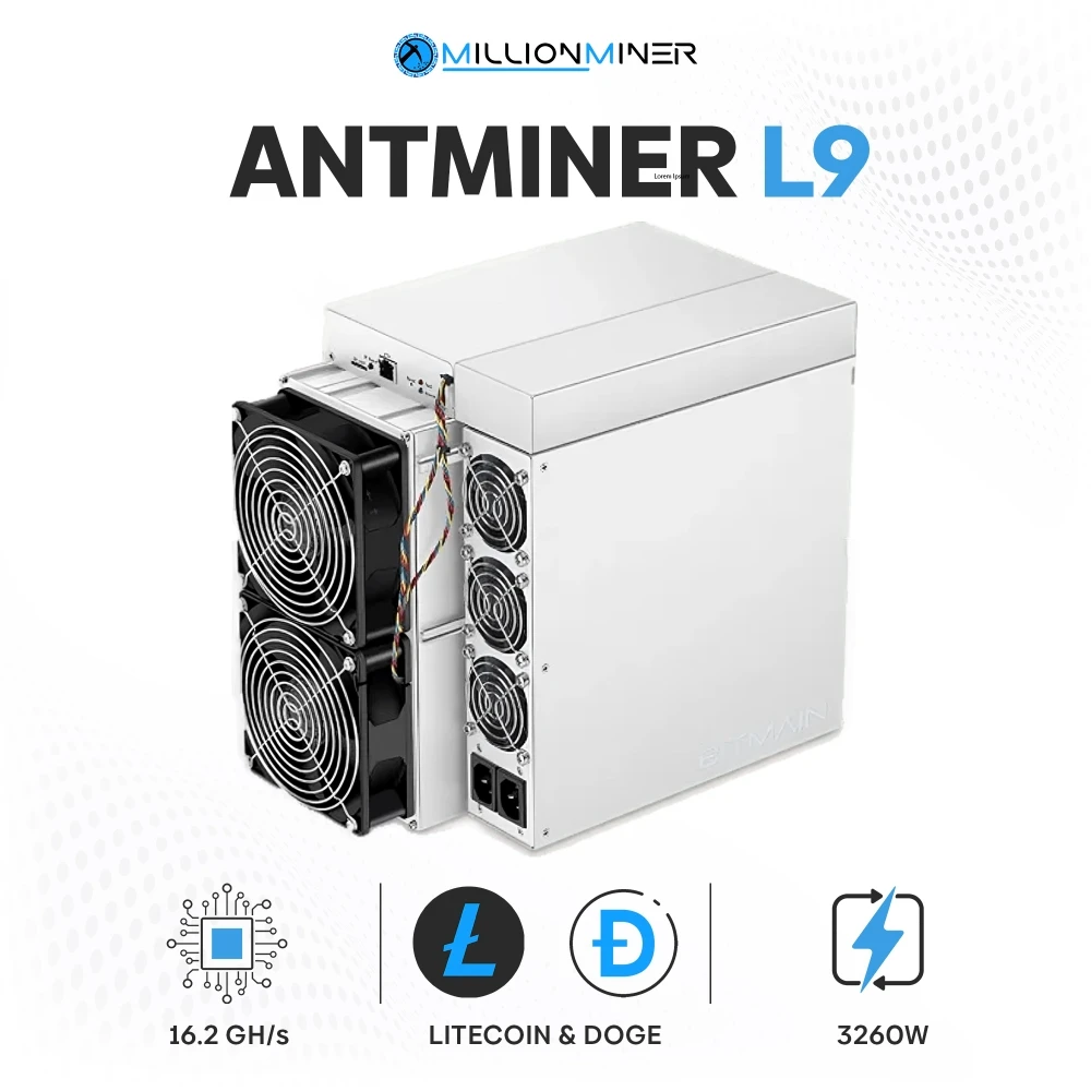 G2 PERFECT Bitmain Antminer L9 16Gh 17 6Gh 3260W LTC Miner Dogecoin Mining Machine Asic Crypto