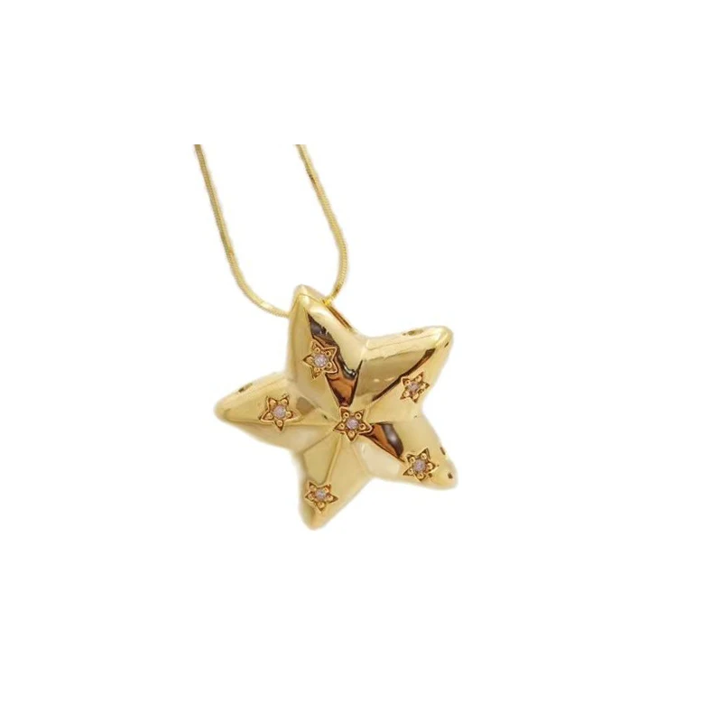 

MADALENA SARARA 18K Yellow Gold Women Jewelry Set Star Diamond Pave Setting Au750 Made