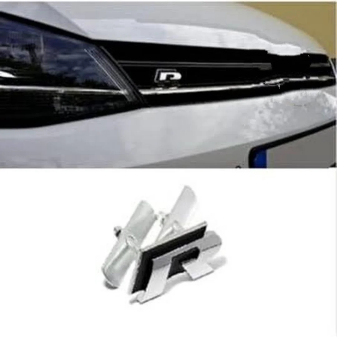 

Винт с эмблемой логотипа для Volkswagen R, черный для Passat, Golf, Jetta, Polo, Scirocco, автомобильные аксессуары, экстерьерные детали для тюнинга