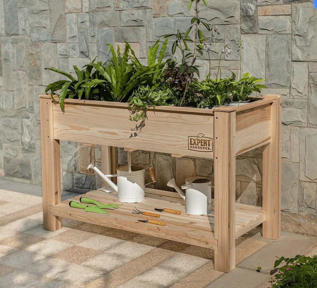 

Gardener Cedar Elevated Garden Bed , 48in W x 24in D x31in H