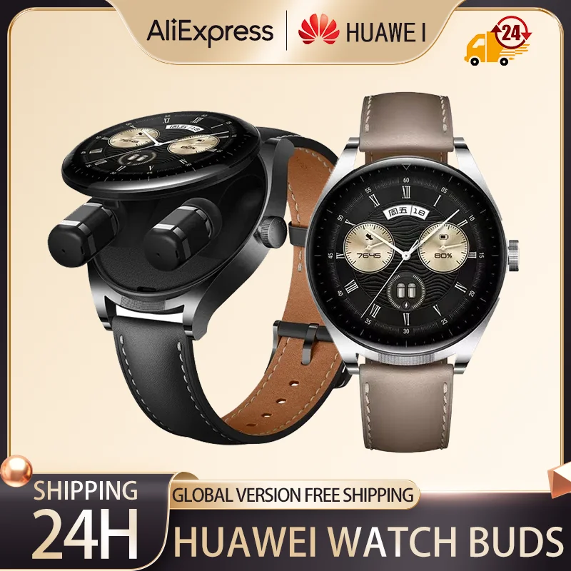 

Huawei Watch Buds Original Bluetooth Earbuds Noise Cancellation Fitness Sport Bracelet Tracker Sleep Monitor Men Smartwatch 2023