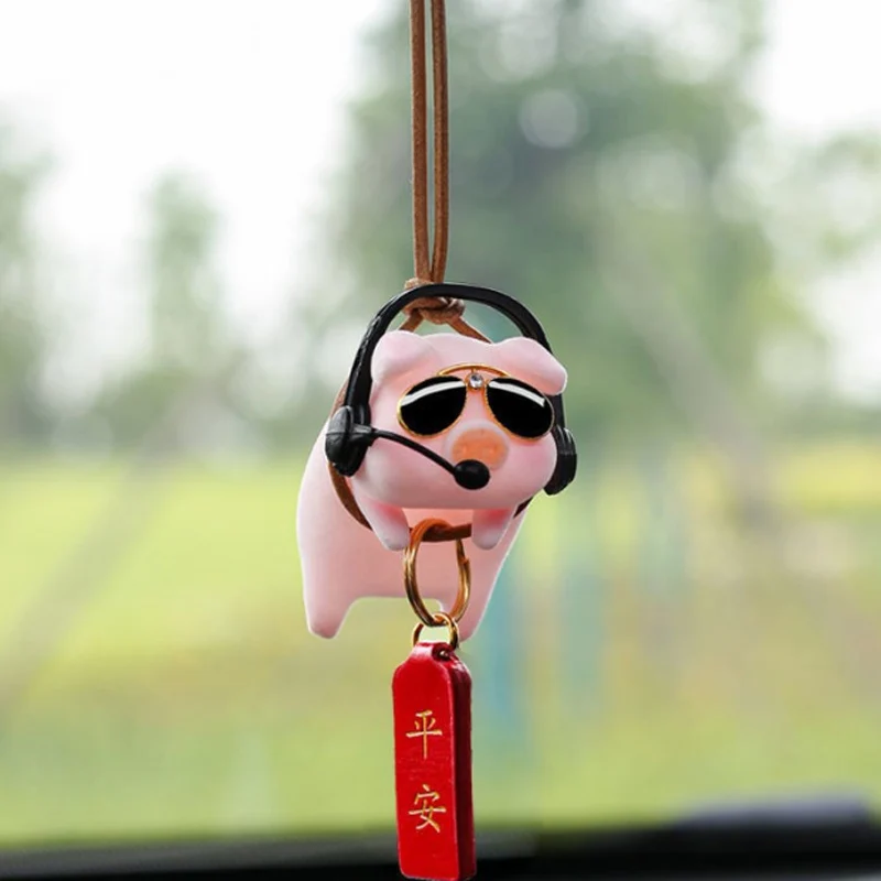 

Car Accessories Cute Piggy Car Pendant Car Pendant Pendant High-end Rearview Mirror Pendant Car Decoration