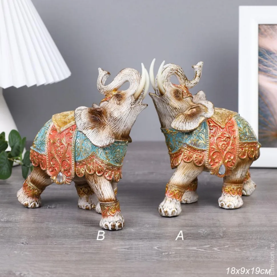 Статуэтка Слон 22 см / 22621 /уп 24/ стоимость за 1 фигурку. Статуэтки и фигурки