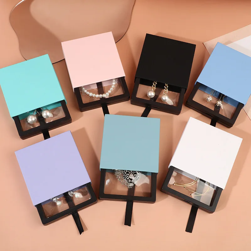 Черная прозрачная плавающая Подставка для ювелирных изделий вертикальная