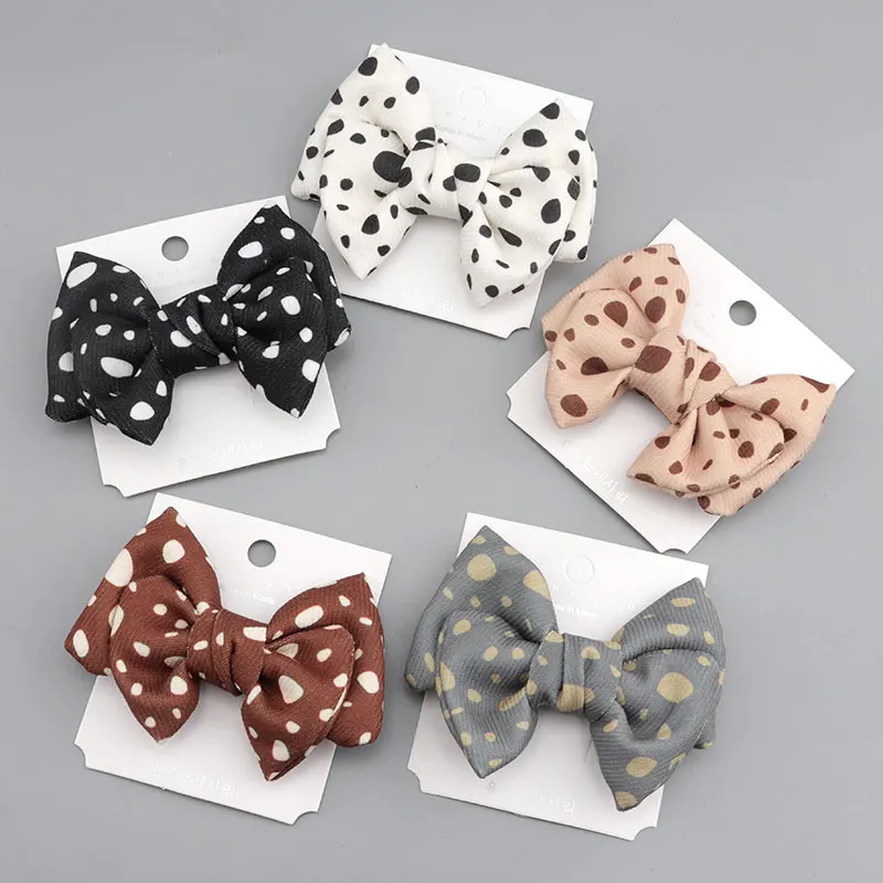 

Children's Bow Hair Clip Leopard Print Cute Little Girl Hair Accessories Princess Birthday Gift