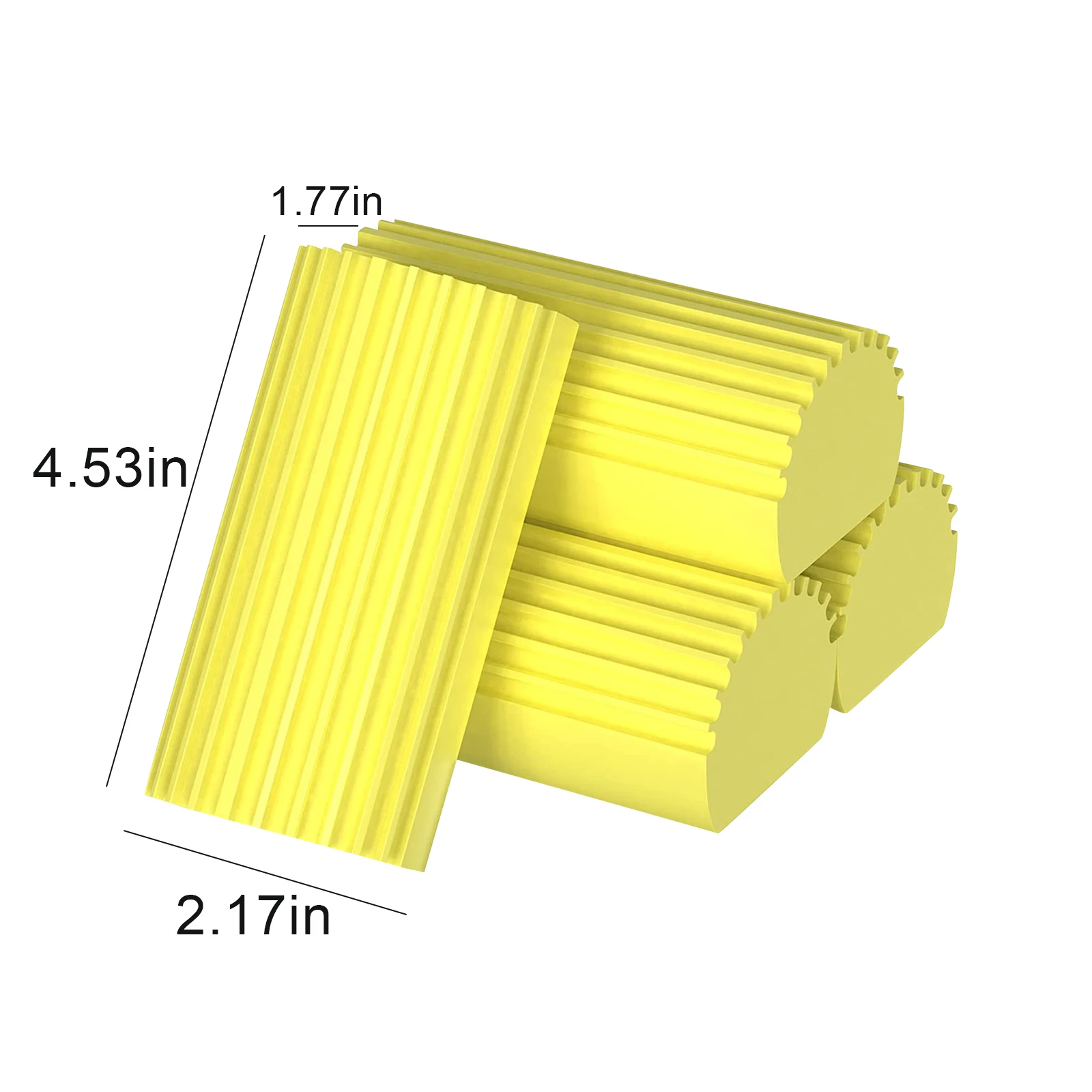 Универсальная губка из ПВА желтого цвета 4шт - Идеально подходит для очистки пыли