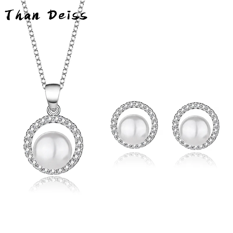 

Natural Freshwater Pearl Necklace Pendant Earrings Two-Piece Set For Mom To Send Elders S925 Sterling Silver Collarbone Necklace