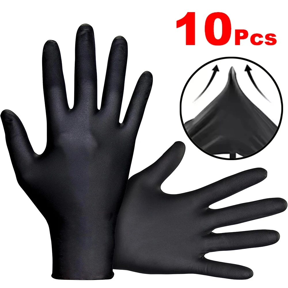 

Buyyes черные толстые ПВХ перчатки