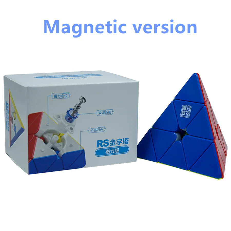 

Moyu RS Pyrimid Магнитная версия/maglevu версия 3X3 профессиональный магический куб головоломка игрушка для детей подарок для детей