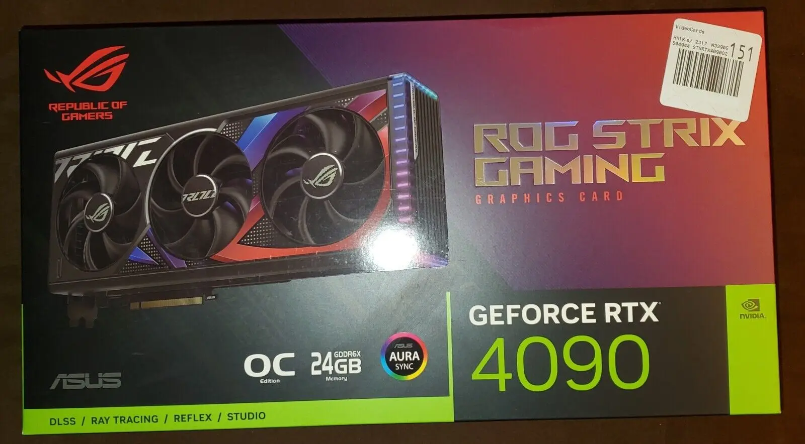 

BUY 3 GET 2 FREE ASUS ROG Strix GeForce RTX 4090 OC Edition Gaming Graphics Card. On Hand!