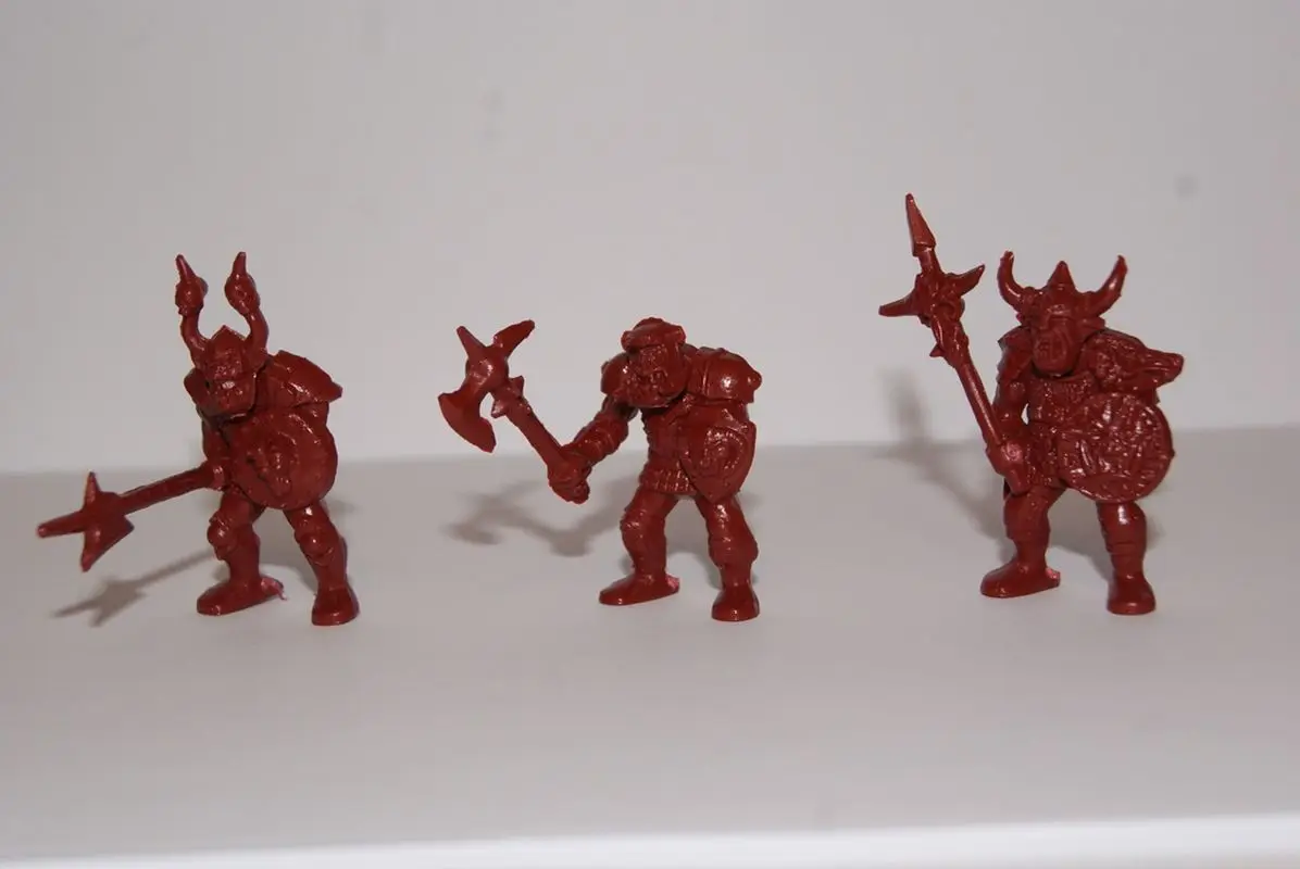 Орки. Коричневые. Набор из 3 фигур для Варгеймов настольных ролевых игр.