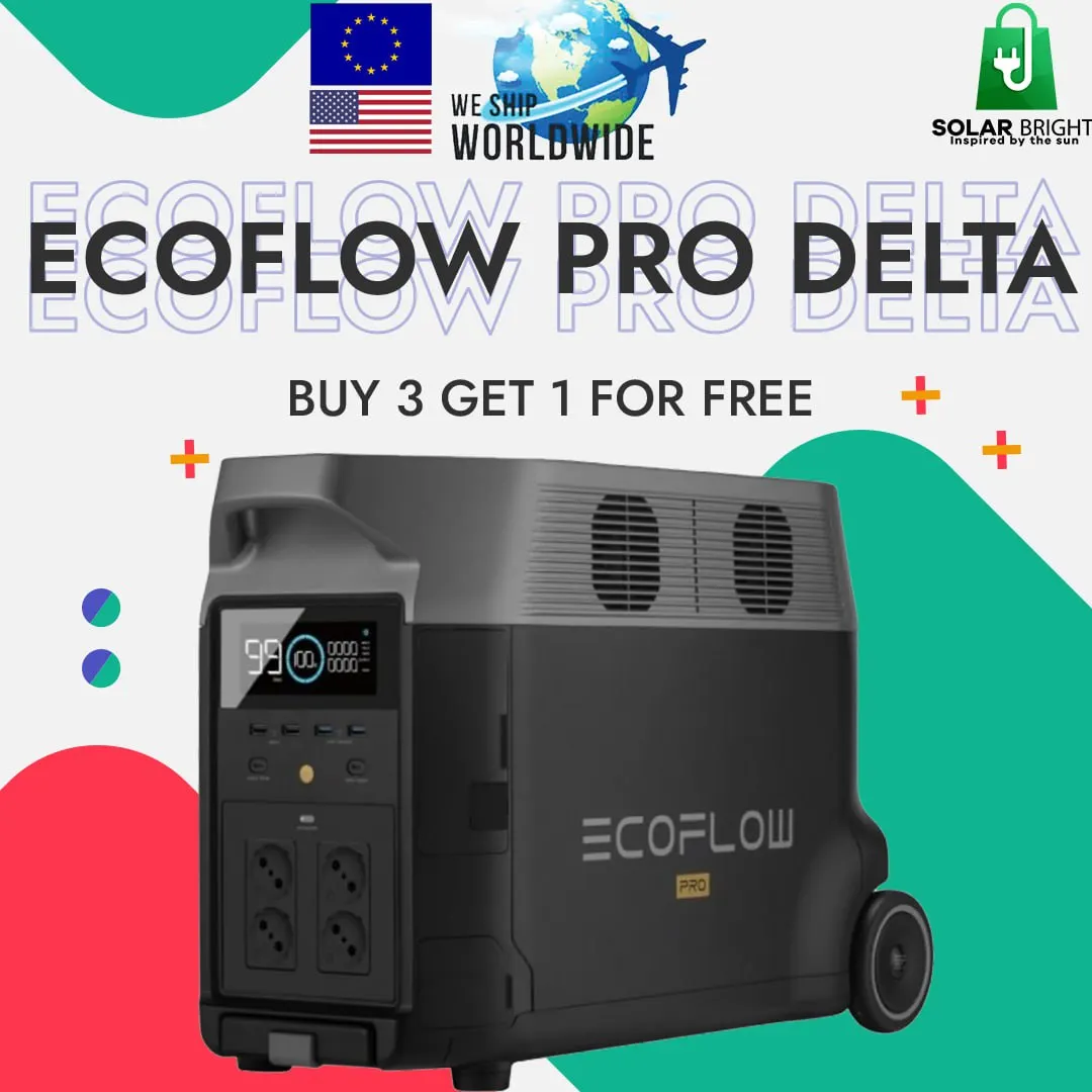 

Ecoflow delta pro 3600w Power Station + Panels 470w ecoflow