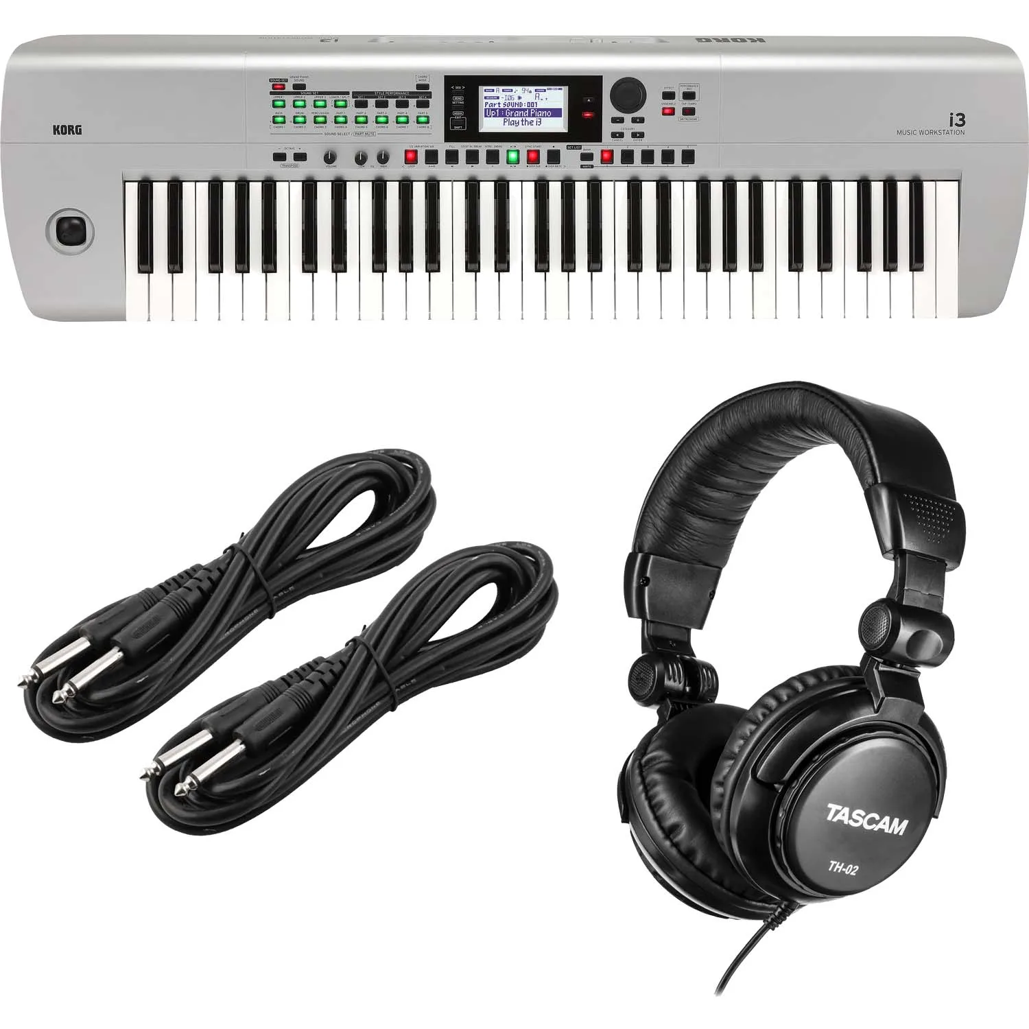 

(ORIGINAL ) Summer discount of 50% Korg i3 Arranger Keyboard - Silver