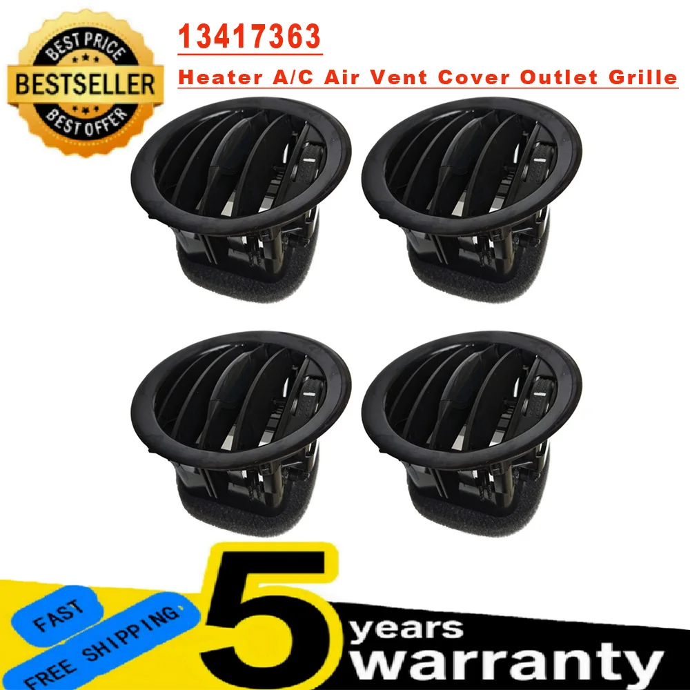 

Black Car Interior Dashboard Air Vent Nozzle Grille for Opel Corsa D Adam 2201099 13417363 Installation Position Front Left