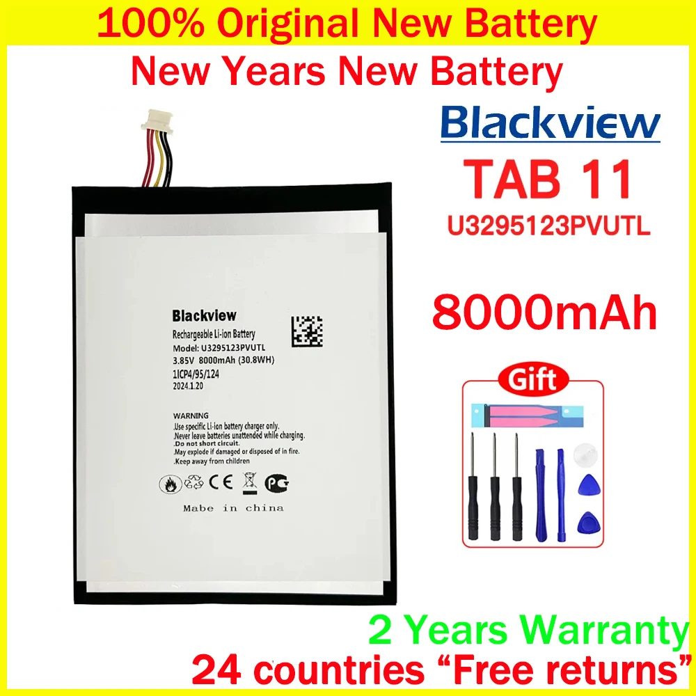 100% Оригинальный аккумулятор 8000 мАч U3295123PVUTL Blackview TAB 11 для TAB11 запасная деталь +