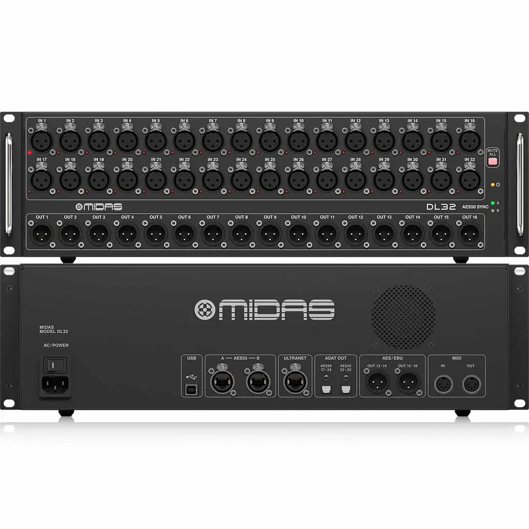 

Официальный модуль для сцены с 32 входами/16 выходами 100% HP DL32