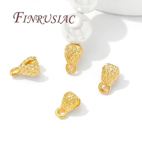 Позолоченные наконечники для бижутерии FINRUSIAC, 20 штук
