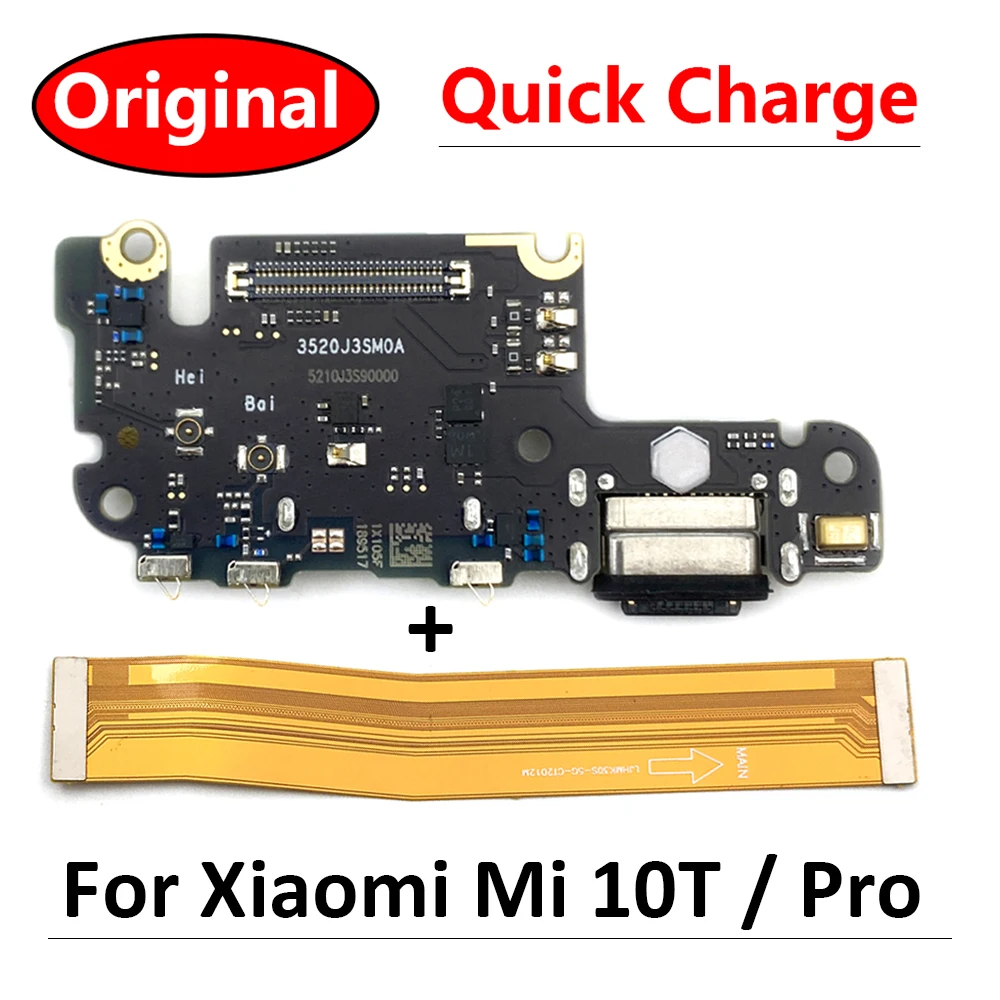 

100% оригинальный новый для Xiaomi Mi 10T Mi10T Pro USB зарядный порт микрофон док-станция Соединительная плата гибкий кабель запасные части
