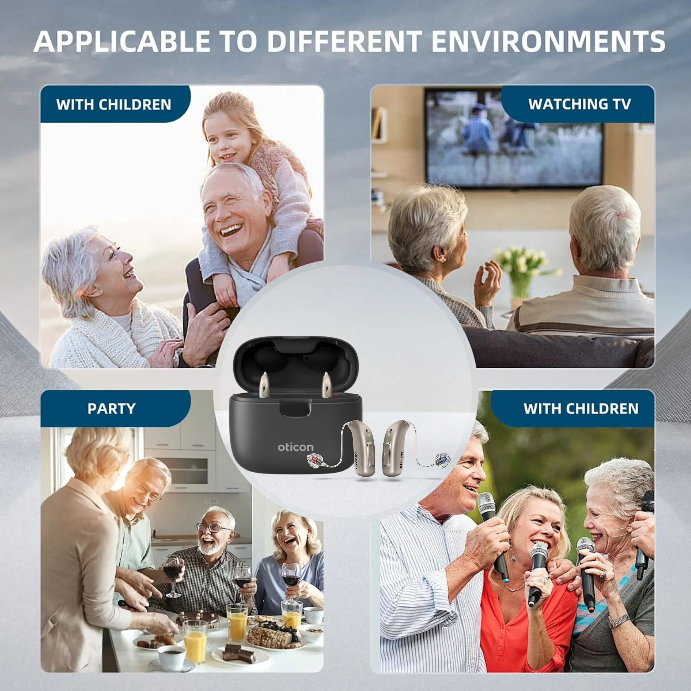 Слуховой аппарат Oticon REAL 1 2 3 miniRITE 48-канальный регулируемый слуховой