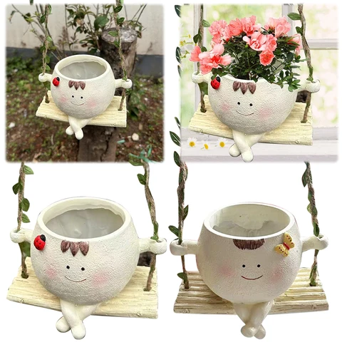 Подвесные горшки для суккулентов Smile Face