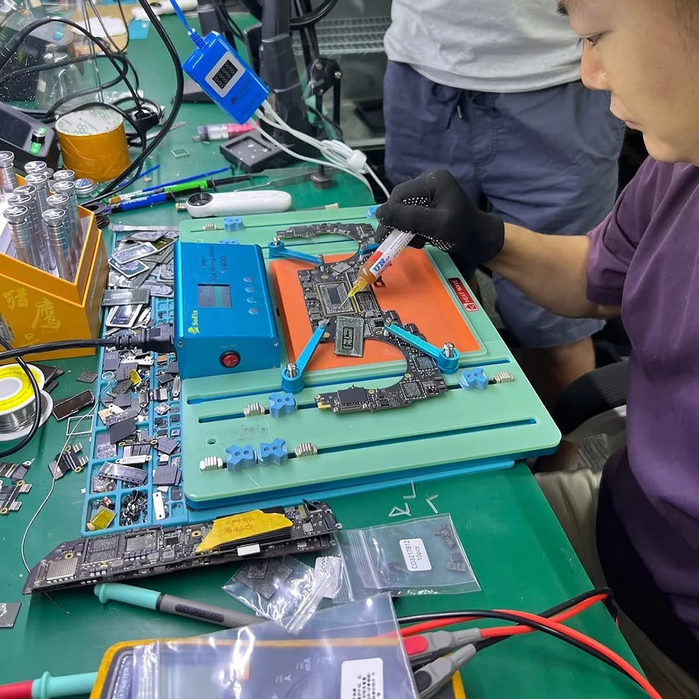 Фото SoFix S-BGN2 Mini BGA Нагревательная станция S-FAN3 Вентилятор охлаждения дымовых выхлопных газов УФ-лампа для Macbook Pro Mac Logic Тепло материнской платы №3