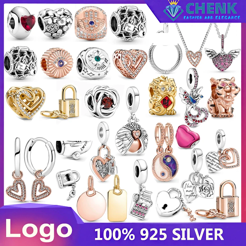 

2022 Новая коллекция День Святого Валентина 925 серебряный шарм 799291C03 Сверкающее свободно рук сердце круг шармы Ювелирные изделия оптом 799203C01