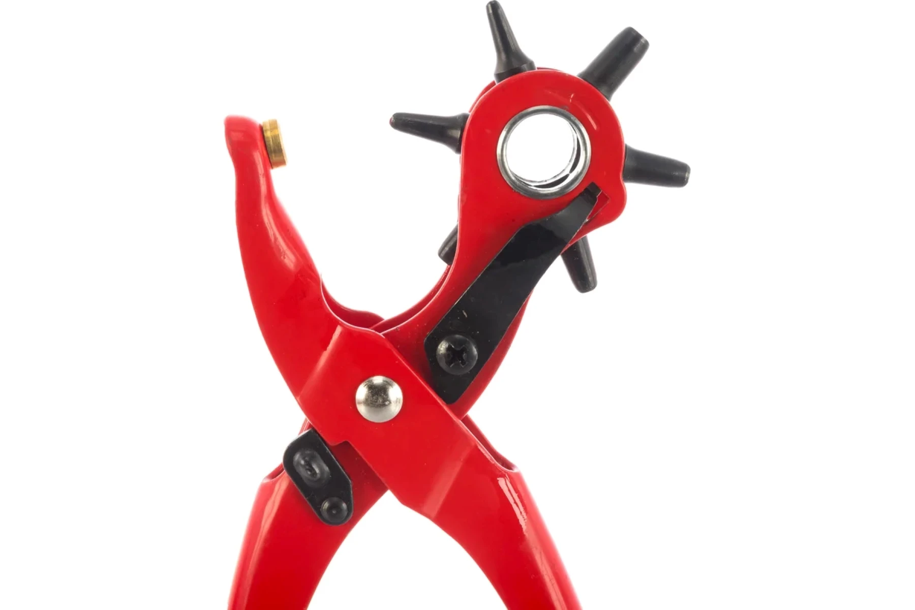 Просекатель KNIPEX с револьверной головкой KN-9070220SB для просекания отверстий в коже 6