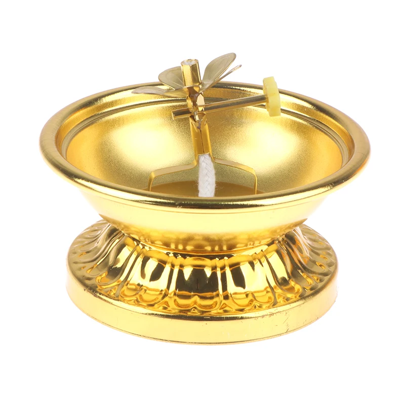 Держатель буддийской лампы для масла лампа ног с масленкой украшение зала Будды