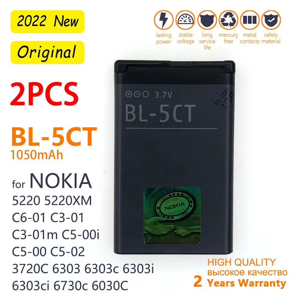 Аккумулятор для телефона Nokia 3720C 5220XM 6303C 6730C C5 1050 мАч |