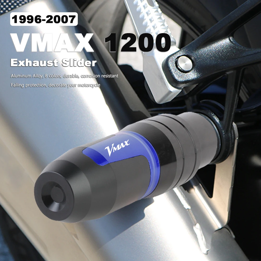 

Motorcycle Crash Pad VMax 1200 Exhaust Slider Protector CNC Aluminum For Yamaha V-Max XJ600N XJ600S XJ900S Diversion Accessories