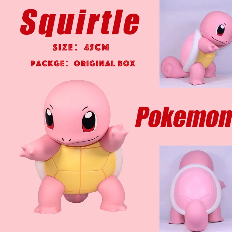 

Pokemon Pikachu 1:1 Large Size Anime Figure Squirtle Bulbasaur Charmander Snorlax Eevee Kawaii Toys Statue Ornament Room Decorat