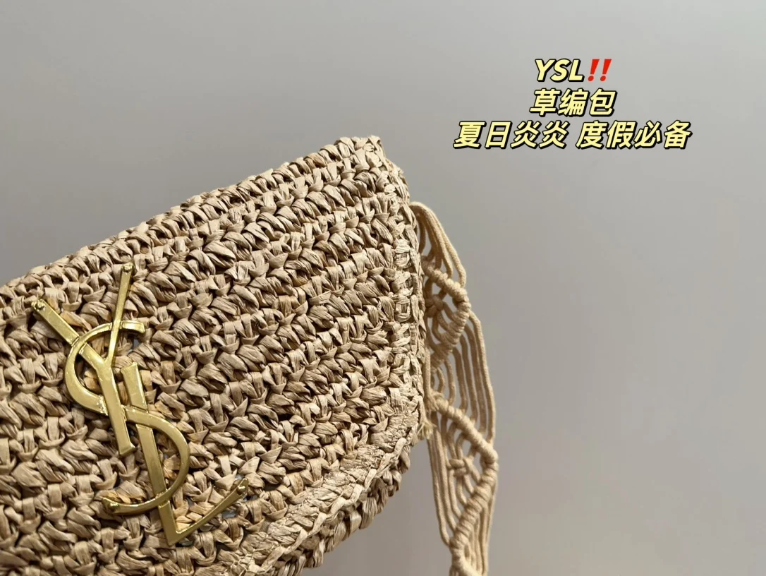 Соломенная В Стиле Сен-Лоран Реплика 1:1 Полная Ощущения Высокого Класса