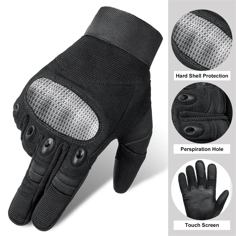 

Motorcycle Tactical Glove Sport Cycling Gloves Full Finger Military Touchscreen Protective Riding Shooting Hunting Gloves