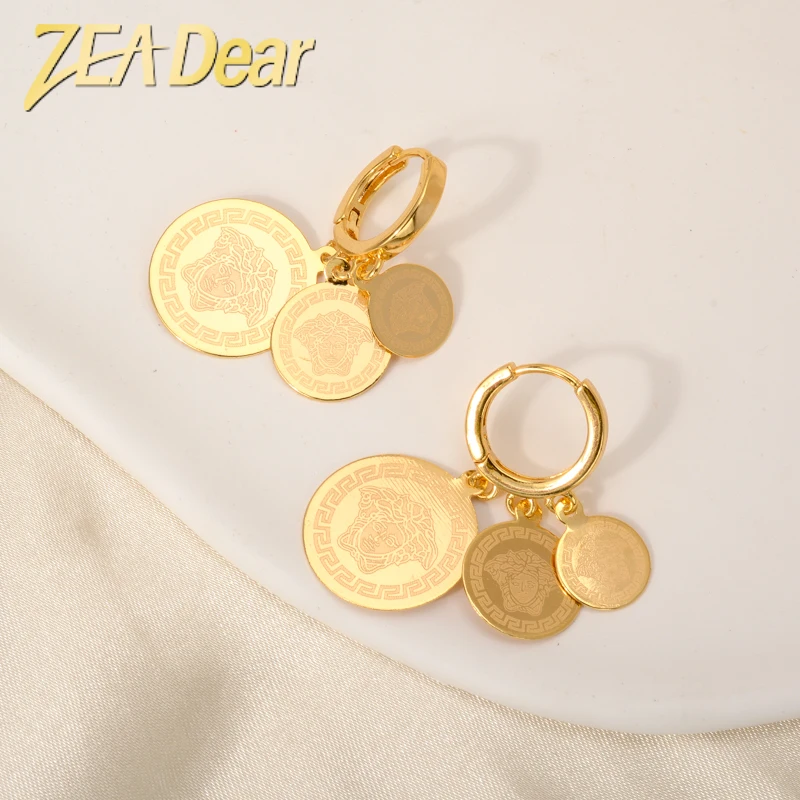 

ZEADear Jewellery New Fashion Exaggerated Cold Wind Retro Minimalist Square Earrings For Women Wedding Gift Support Wholesale