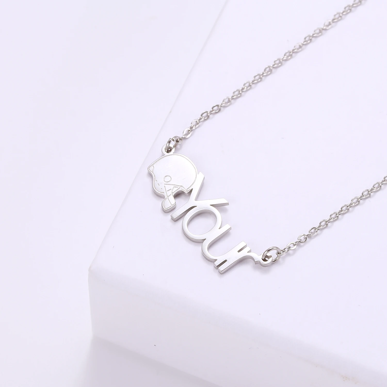 MYDIY Φ наименование ожерелье из нержавеющей стали глубокая гравировка Custom 18k позолоченный персонализированный подарок для мужчин