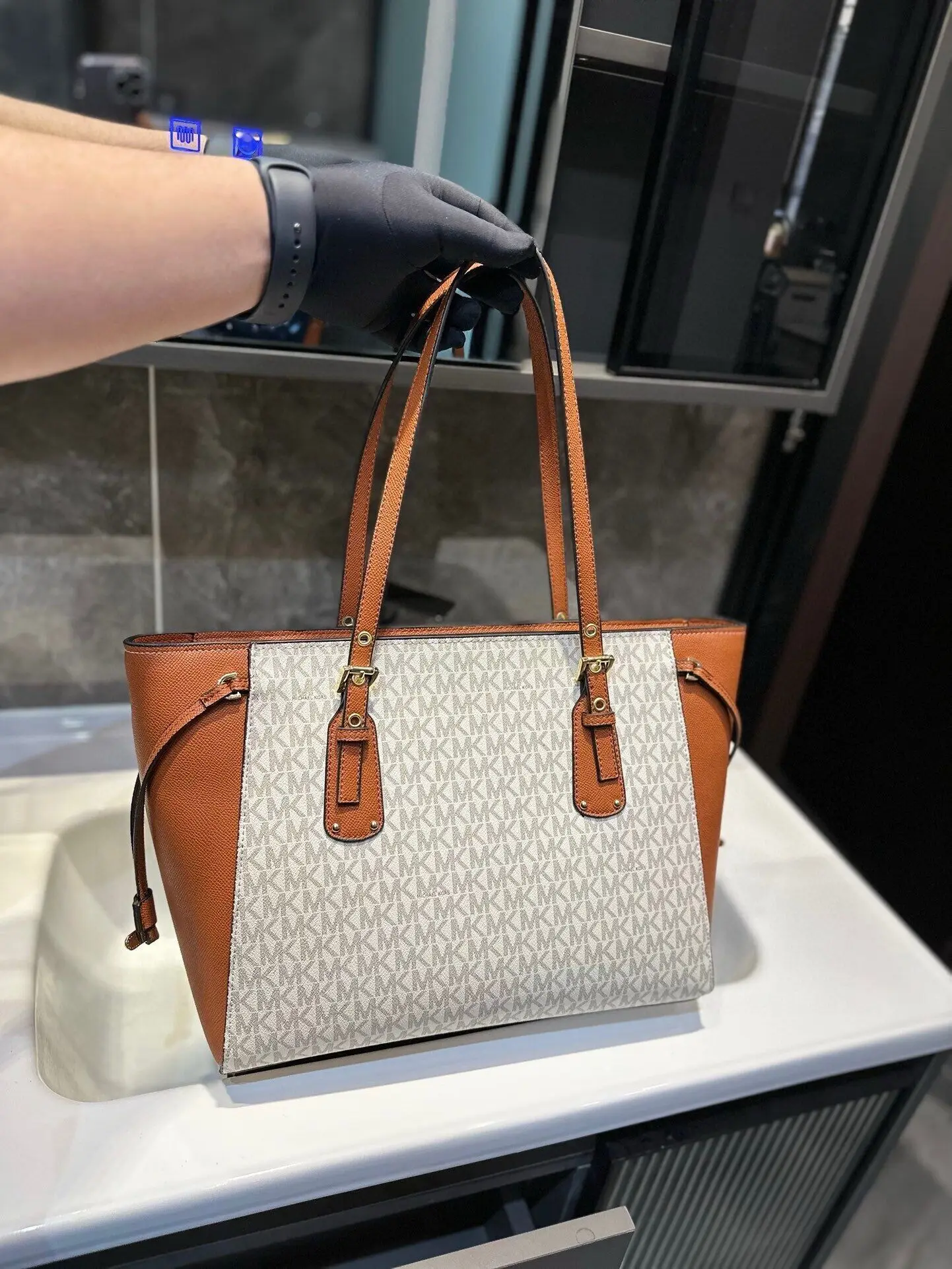 MICHAEL KORS Style Copy1:1 Новая Через Плечо Модная Универсальная Женская Сумка Для