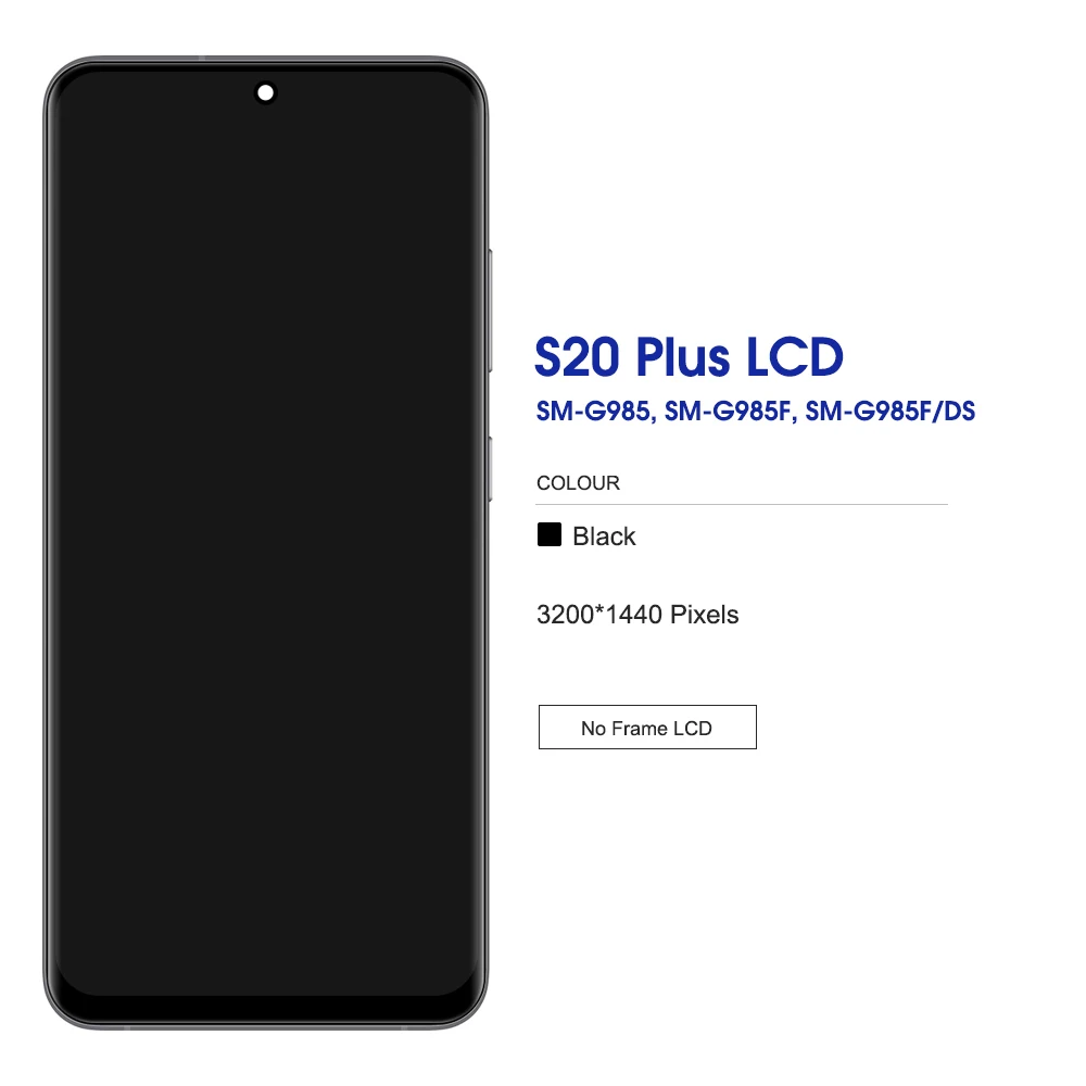 TFT протестированный экран дисплея S20 plus для SAMSUNG Plus G985 G985F 5G ЖК-дисплей с рамкой